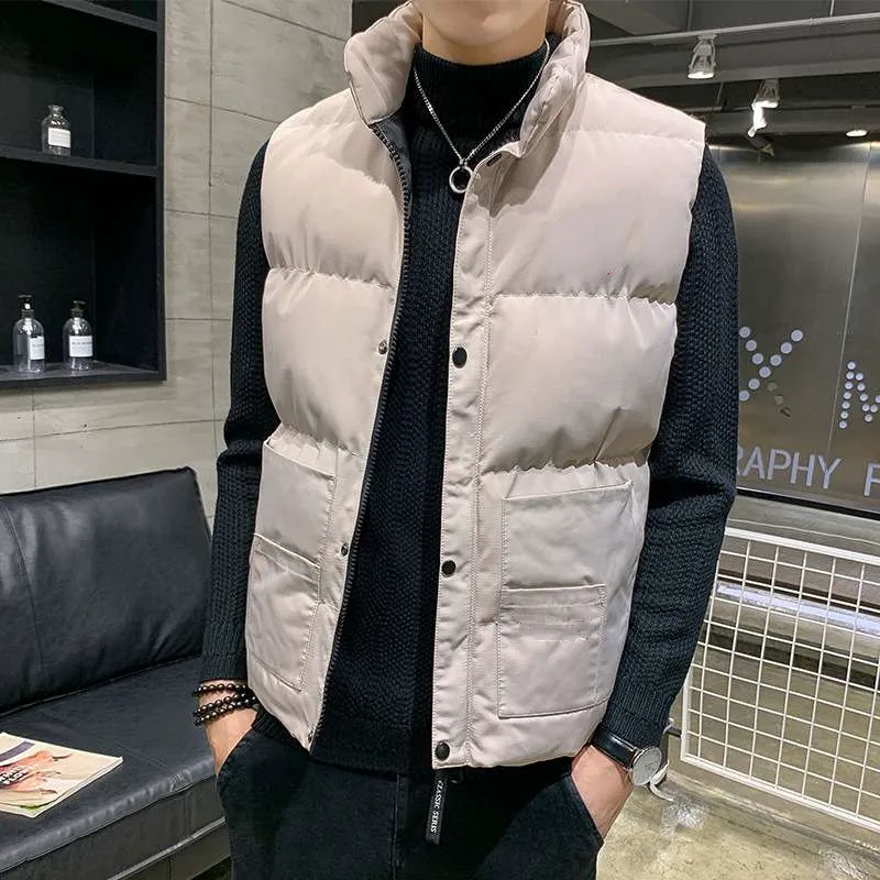 2021 Men Winter Vest Sleeveless Down Jacket Casual Warm Thick Coat Couple Waistcoat Jaqueta Masculina Doudoune Sans Manche
2021 Men Winter Vest Sleeveless Down Jacket Casual Warm Thick Coat Couple Waistcoat Jaqueta Masculina Doudoune Sans Manche