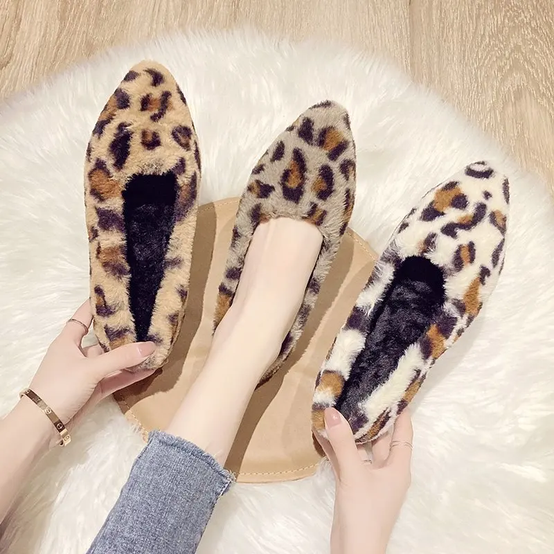 2021 Fashion Women's Shoes Shoes Loafers Fur Women's Casual Female Sneakers Pointed Toe Flats All-Match Leopard Winter Slip-on
2021 Fashion Women's Shoes Shoes Loafers Fur Women's Casual Female Sneakers Pointed Toe Flats All-Match Leopard Winter Slip-on