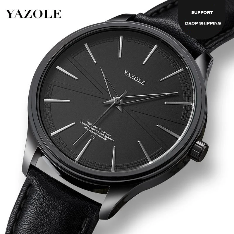 YAZOLE High Quality Men's Watches Simple Leather Strap Quartz Wristwatch for Man Fashion Waterproof Male Clock erkek kol saati
YAZOLE High Quality Men's Watches Simple Leather Strap Quartz Wristwatch for Man Fashion Waterproof Male Clock erkek kol saati