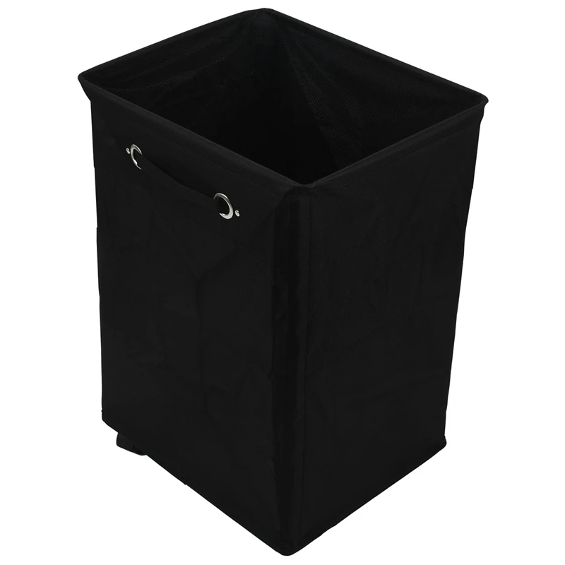 Dirty Clothes Laundry Basket Foldable Storage Basket with Wheel for Office Waterproof Oxford Bathroom Laundry Hamper Black
Dirty Clothes Laundry Basket Foldable Storage Basket with Wheel for Office Waterproof Oxford Bathroom Laundry Hamper Black