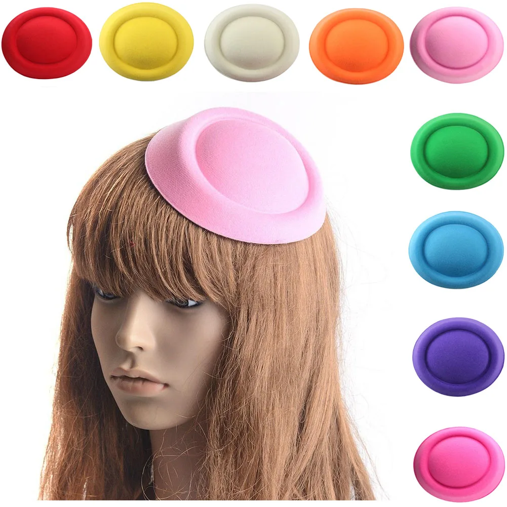 Коричневая овальная шляпка пиллбокс 9 цветов основа для шляпки Millinery Свадебная