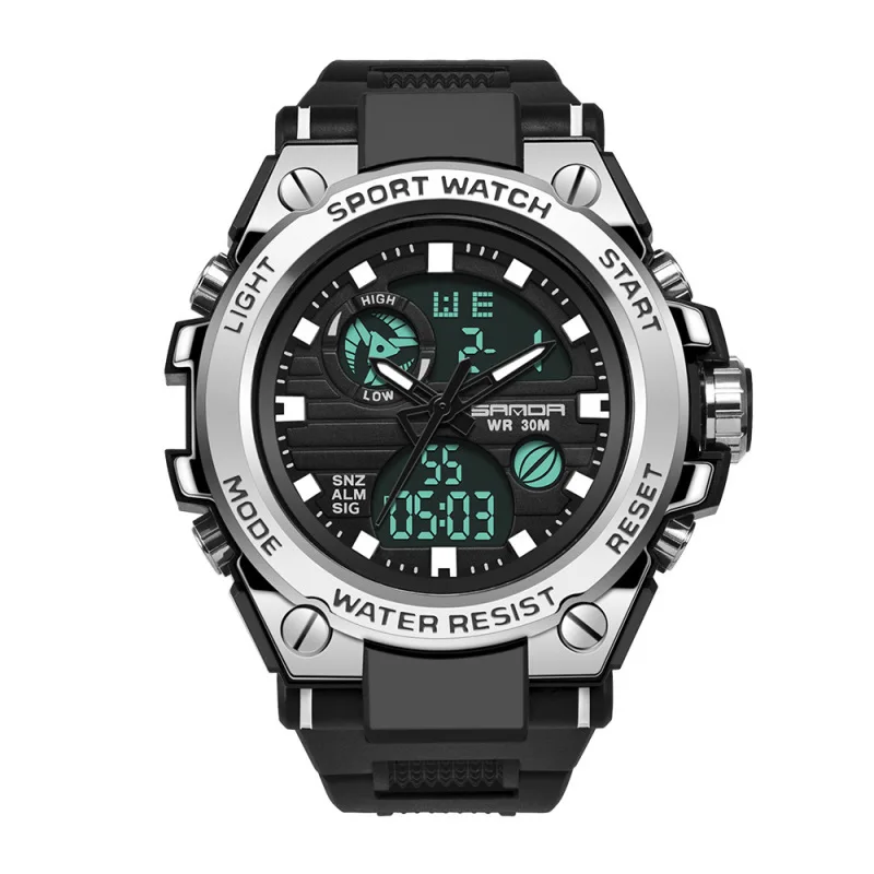 SANDA 739 outdoor sports double display movement multi-kinetic energy electronic watch tide men's water luminous men's watch
SANDA 739 outdoor sports double display movement multi-kinetic energy electronic watch tide men's water luminous men's watch