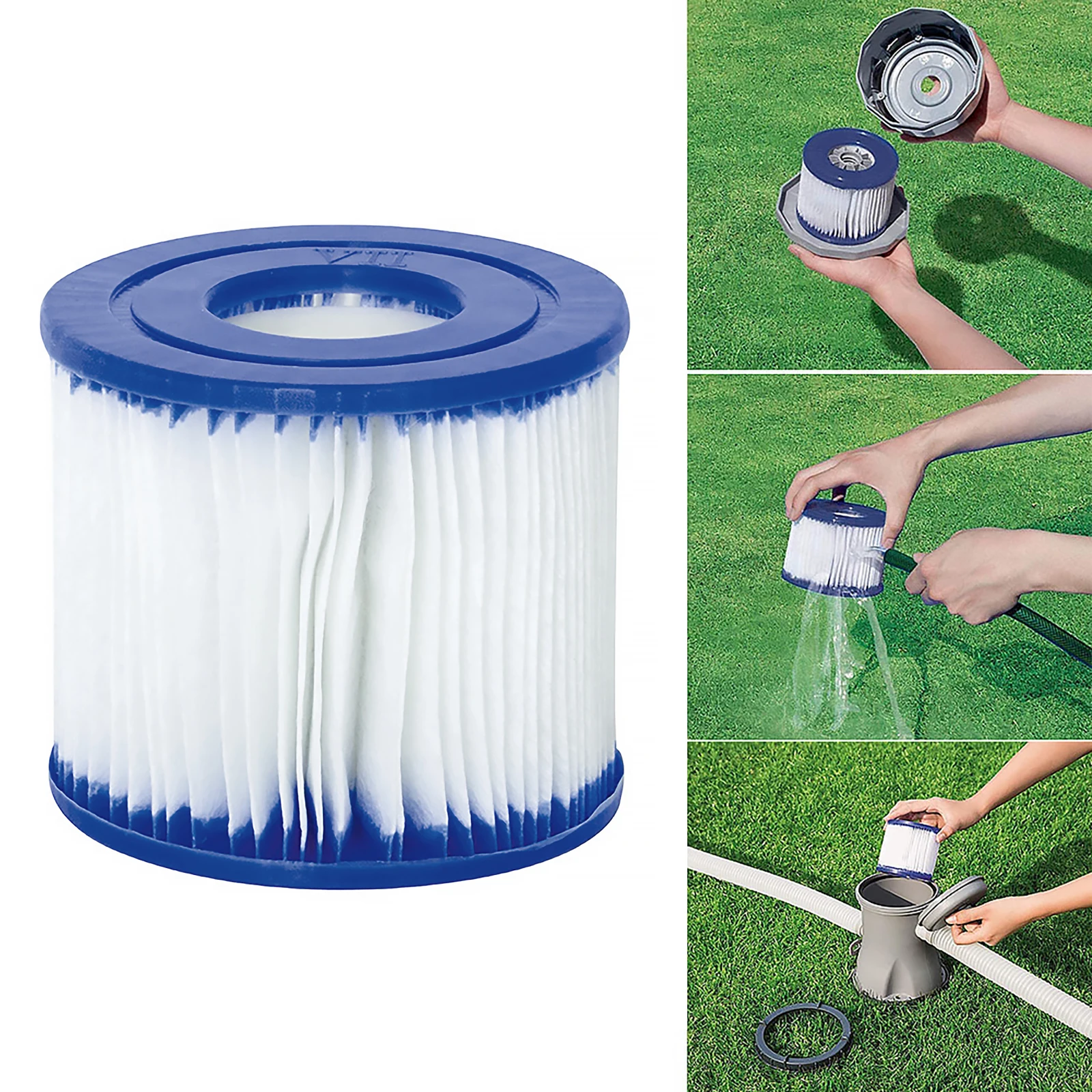 1Pcs Pool Filter Type D Replacement Filter Cartridge Compatible with 58283E Swimming Pool Accessories Supplies
1Pcs Pool Filter Type D Replacement Filter Cartridge Compatible with 58283E Swimming Pool Accessories Supplies