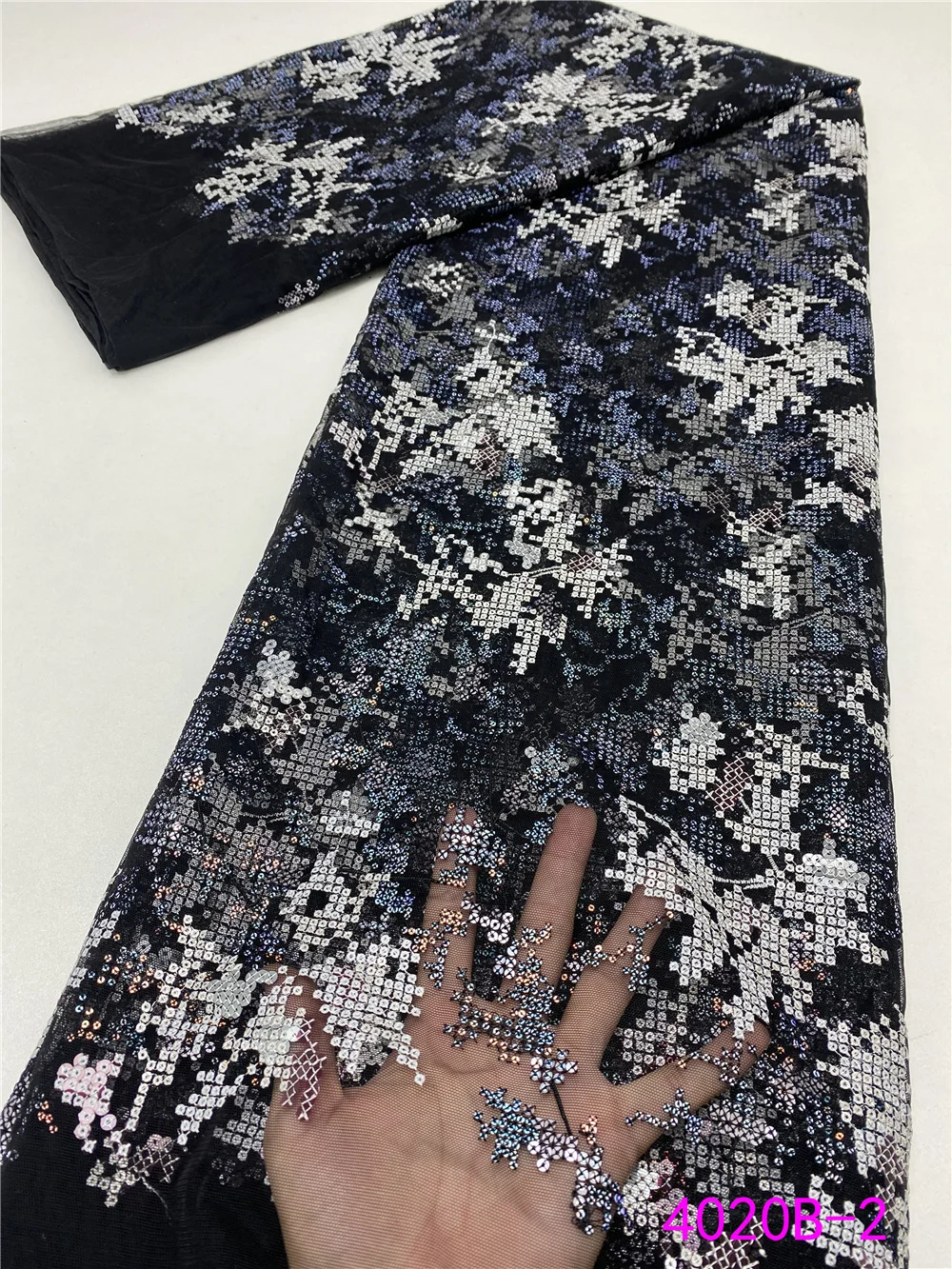 NI.AI Latest Nigerian Velvet Lace Fabric With Sequins African Lace Fabric Velvet Lace For Ghana Wedding Dress 4020B
NI.AI Latest Nigerian Velvet Lace Fabric With Sequins African Lace Fabric Velvet Lace For Ghana Wedding Dress 4020B