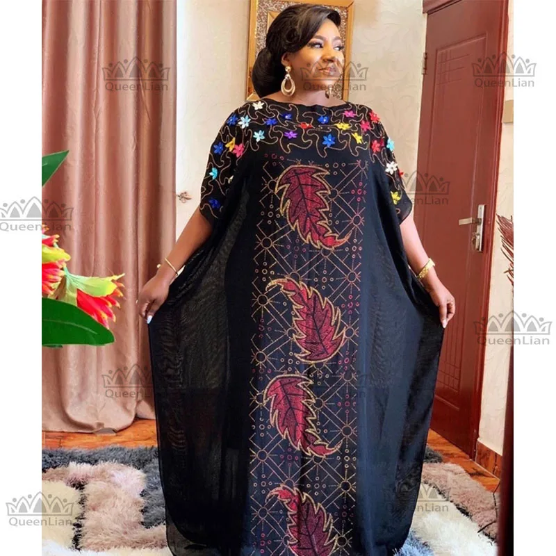 2020 New Chiffon Long Stick Diamond Free Size Sequin Dress for African Lady Plus Size Women Dress African Clothes Women 
2020 New Chiffon Long Stick Diamond Free Size Sequin Dress for African Lady Plus Size Women Dress African Clothes Women