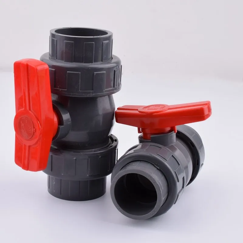 1Pc 20/25/32/40/50mm PVC Pipe Union Valve Water Pipe Fittings Ball Valve Garden Irrigation Water Pipe Connector Aquarium Adapter
1Pc 20/25/32/40/50mm PVC Pipe Union Valve Water Pipe Fittings Ball Valve Garden Irrigation Water Pipe Connector Aquarium Adapter