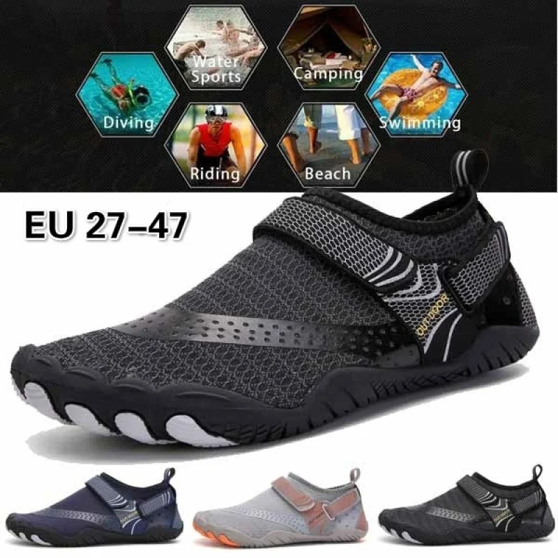 Summer Men/women Travel Vacation Beach Wading Swimming Shoes Soft Flat Bottom Five-finger Non-slip Shoes Plus Size EU24-47
Summer Men/women Travel Vacation Beach Wading Swimming Shoes Soft Flat Bottom Five-finger Non-slip Shoes Plus Size EU24-47