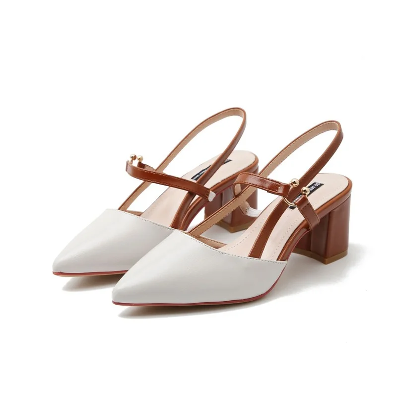 Baotou Sandals Female Ins Tide Summer New Net Red Thick with Sweet High-heeled All-match Shallow Mouth Pointed Fashion Sandals
Baotou Sandals Female Ins Tide Summer New Net Red Thick with Sweet High-heeled All-match Shallow Mouth Pointed Fashion Sandals