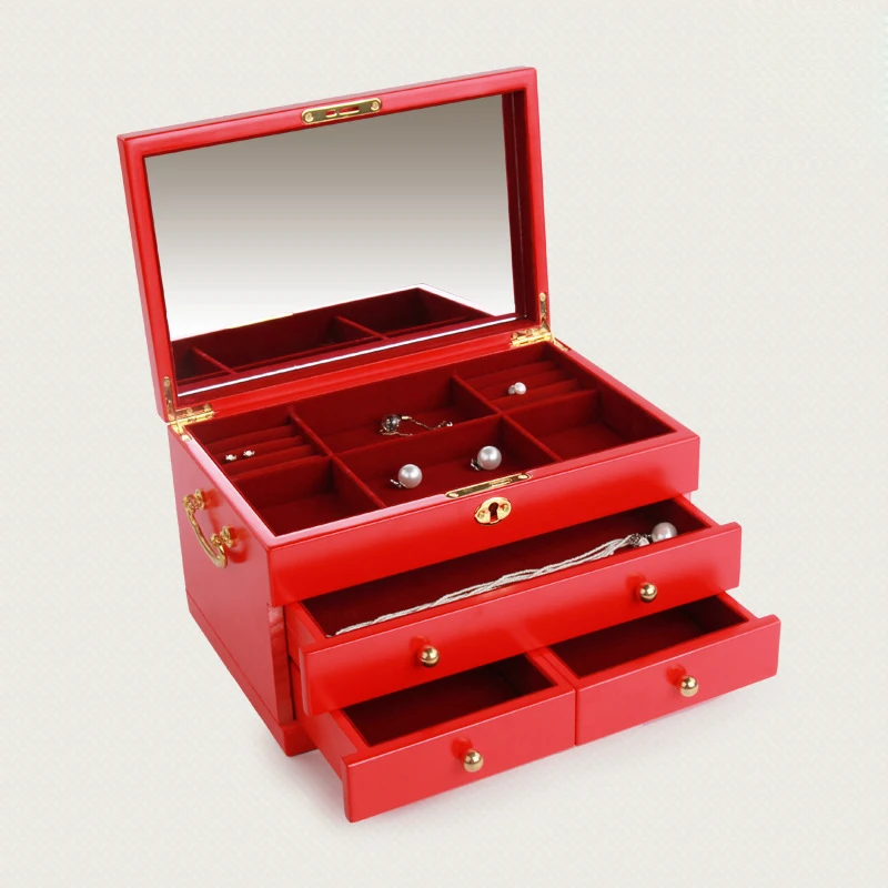 Classical fashion women red color leather jewelry box top quality jewelry Makeup Organizer Box Jewelry Storage Case 200806-21
Classical fashion women red color leather jewelry box top quality jewelry Makeup Organizer Box Jewelry Storage Case 200806-21