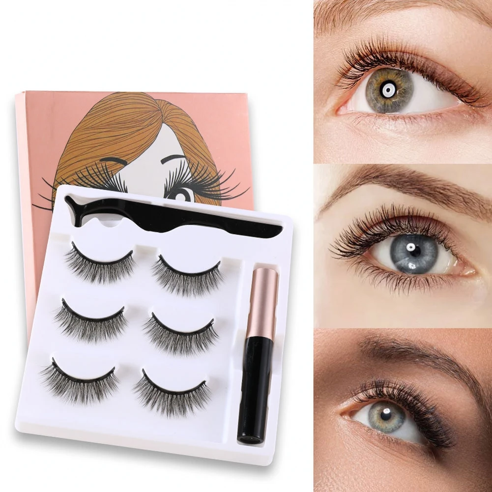 3 Pairs/set Magnetic Eyelashes 3D Mink Lashes Makeup Soft Magnetic False Eyelashes False Eyelashes Set Eyes Makeup
3 Pairs/set Magnetic Eyelashes 3D Mink Lashes Makeup Soft Magnetic False Eyelashes False Eyelashes Set Eyes Makeup