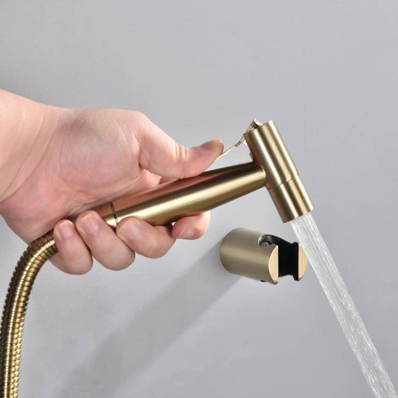 Handheld Bidet Spray Shower Set Toilet Sprayer Douche kit Bidet Faucet,Brushed Nickel,Rose gold Brushed gol 304 Stainless Steel
Handheld Bidet Spray Shower Set Toilet Sprayer Douche kit Bidet Faucet,Brushed Nickel,Rose gold Brushed gol 304 Stainless Steel