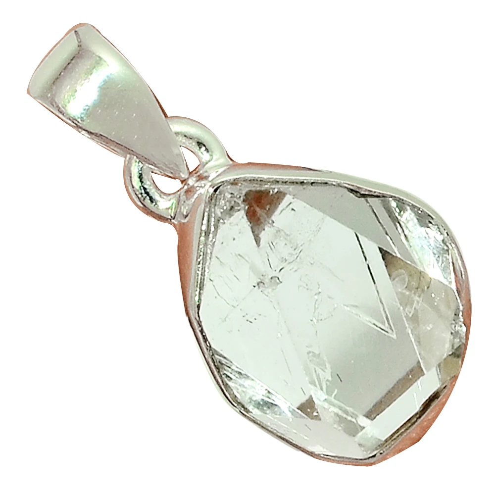 Genuine Herkimer Diamond Pendant 925 Sterling Silver, Women Hand Made Fine Jewelry Gift
Genuine Herkimer Diamond Pendant 925 Sterling Silver, Women Hand Made Fine Jewelry Gift