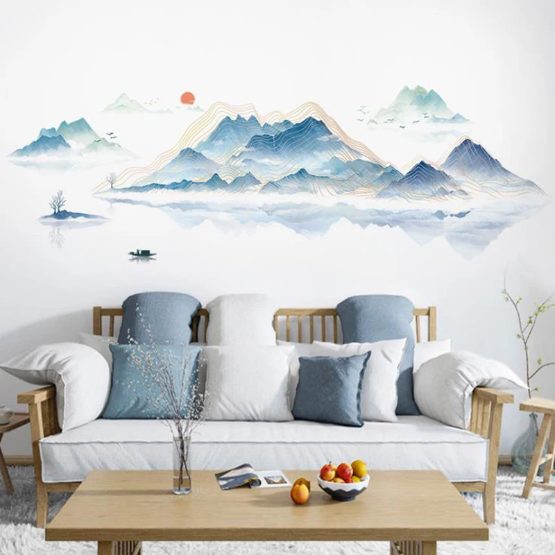 DIY большой китайский стиль креативные горные настенные наклейки с пейзажами диван фон наклейки
DIY большой китайский стиль креативные горные настенные наклейки с пейзажами диван фон наклейки