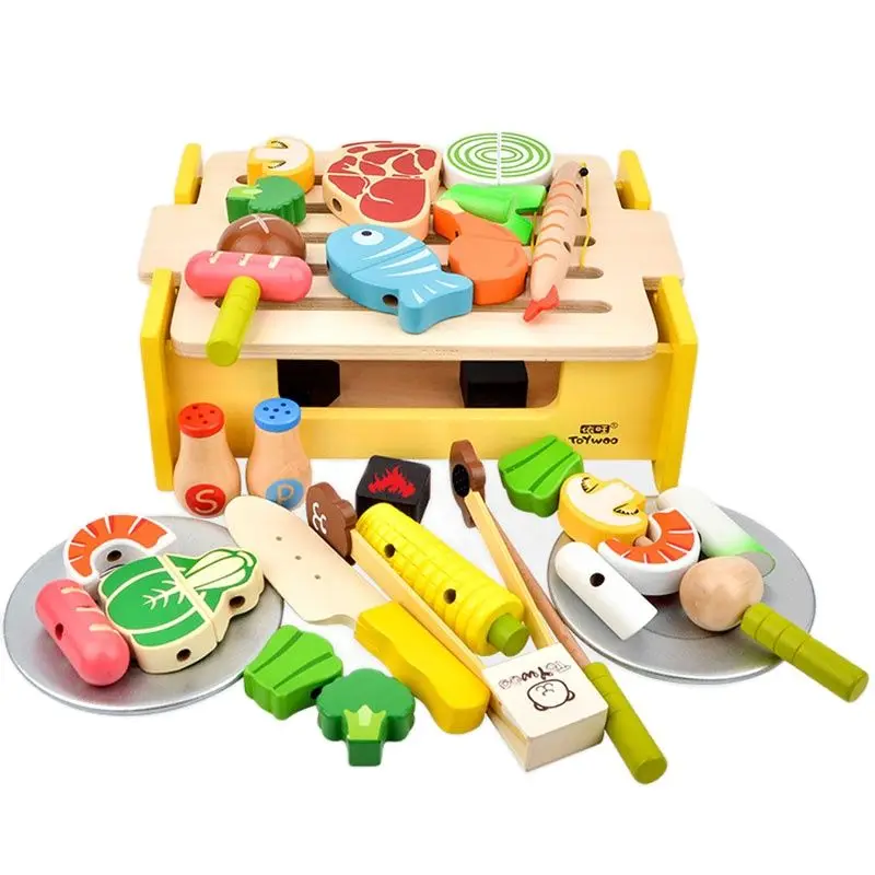 Kids Wooden Barbecue Kitchen Toys Pretend Play Sets Children Toaster Play House Toys Simulated Kitchen BBQ Toys
Kids Wooden Barbecue Kitchen Toys Pretend Play Sets Children Toaster Play House Toys Simulated Kitchen BBQ Toys