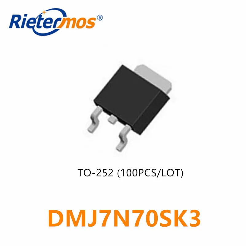 100 шт. 200 N-CHANNEL 700V DMJ7N70SK3 DMJ7N70 7N70SK3 7N70 TO252 высокого качества | Электроника