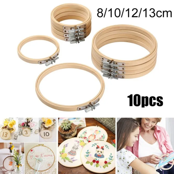 10pcs/Set 8-13cm Wooden Embroidery Hoops Frame Set Ring Round Bamboo Embroidery Hoop DIY Cross Stitch Sewing Craft Tools
10pcs/Set 8-13cm Wooden Embroidery Hoops Frame Set Ring Round Bamboo Embroidery Hoop DIY Cross Stitch Sewing Craft Tools