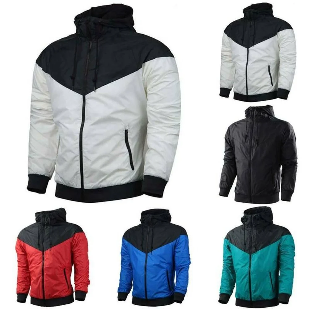 Men's Colourblock Long Sleeve Hooded Jacket Windbreaker Sport Outdoor Jogger Top
Men's Colourblock Long Sleeve Hooded Jacket Windbreaker Sport Outdoor Jogger Top