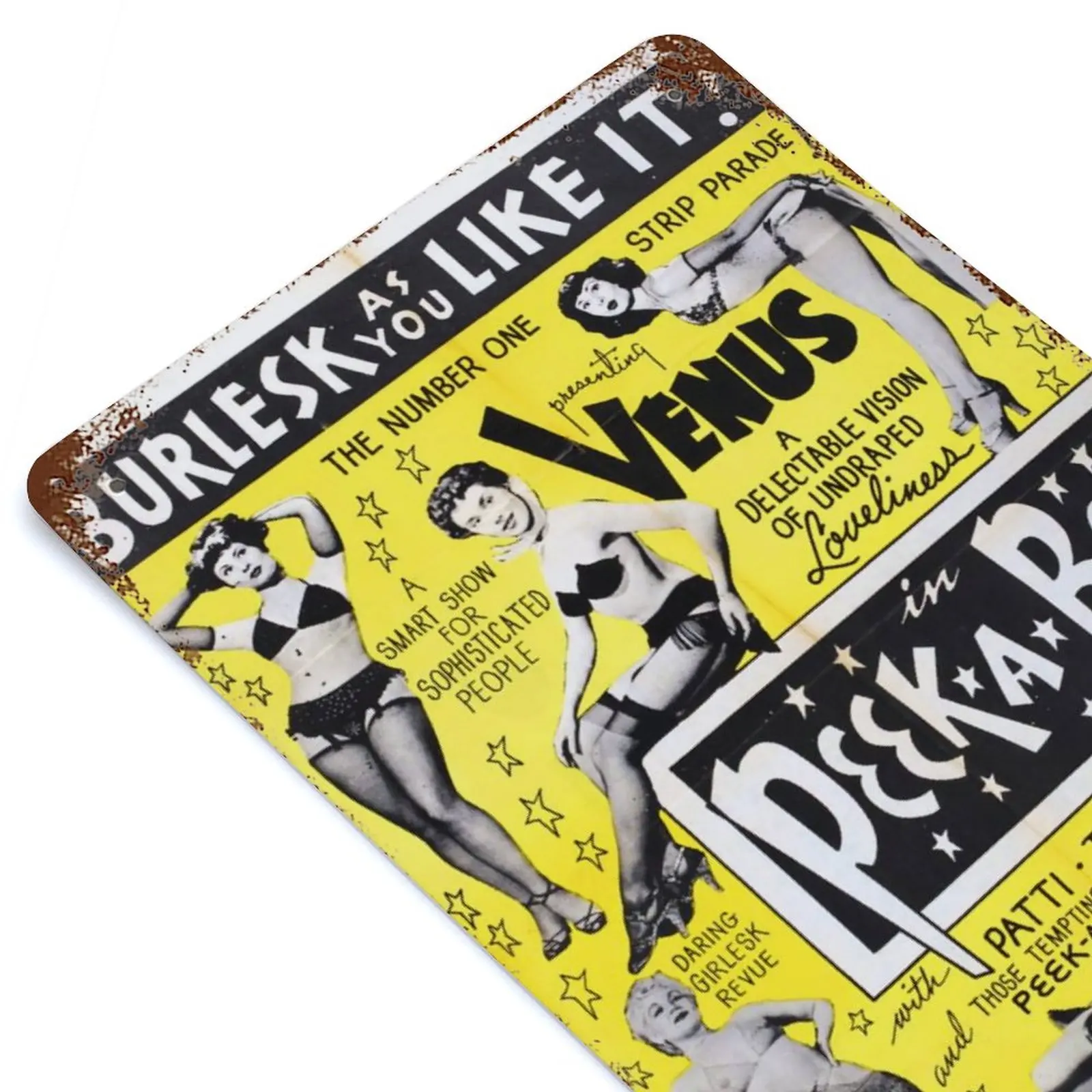 Burlesque Vintage Printed Retro Metal Poster Decor Home Wall Decoration Tin Sign Plaque
Burlesque Vintage Printed Retro Metal Poster Decor Home Wall Decoration Tin Sign Plaque