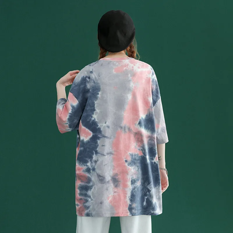 Tie Dye Printed Women Tshirts O-neck Short Sleeve Female Tshirt Tops Summer Fashion Woman T-shirts Harajuku Ladies Tee Tops
Tie Dye Printed Women Tshirts O-neck Short Sleeve Female Tshirt Tops Summer Fashion Woman T-shirts Harajuku Ladies Tee Tops