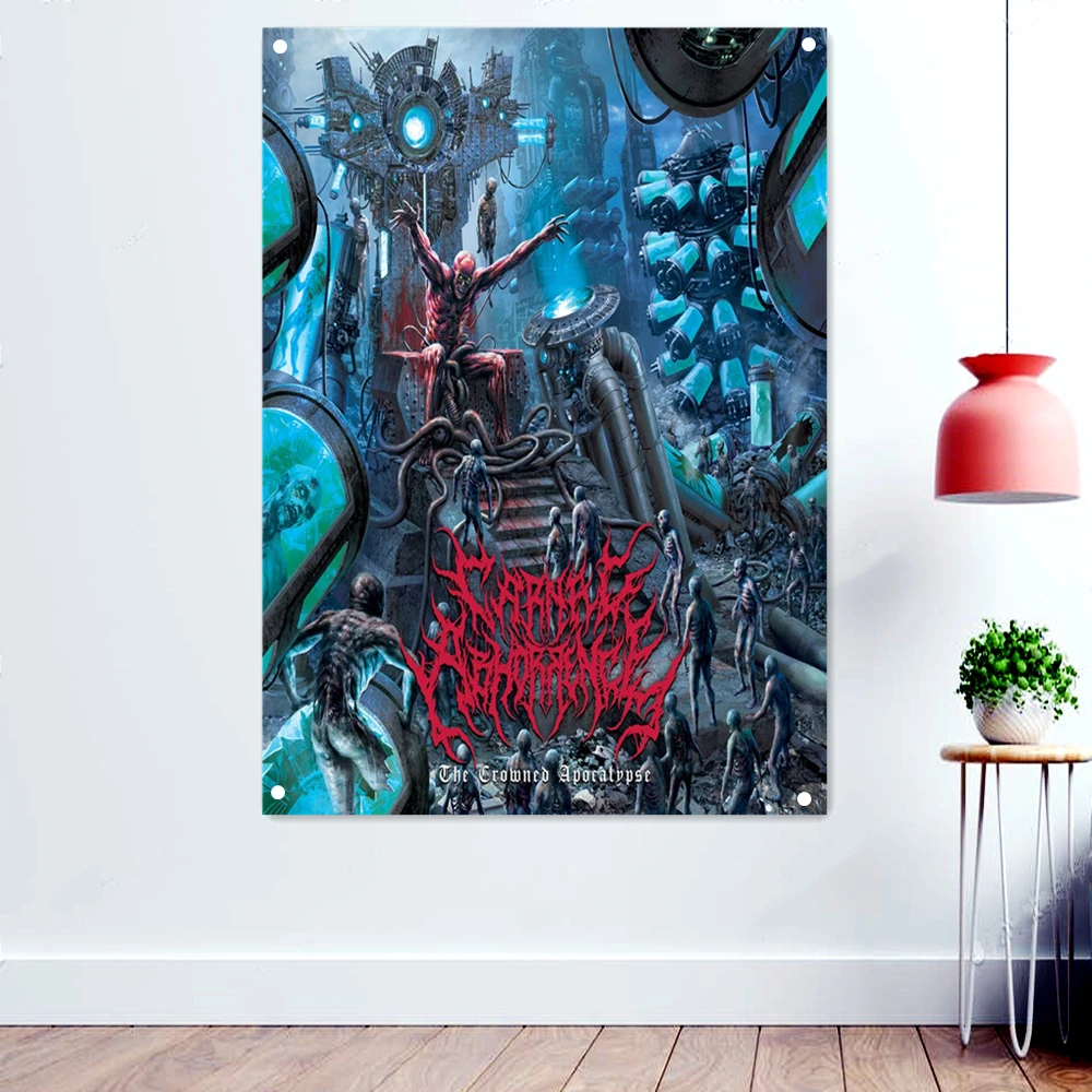 King of Hell Disgusting Bloody Dark Art Banners Death Metal Music Artworks Flags Wall Art Home Decoration Rock Band Icon Poster
King of Hell Disgusting Bloody Dark Art Banners Death Metal Music Artworks Flags Wall Art Home Decoration Rock Band Icon Poster
