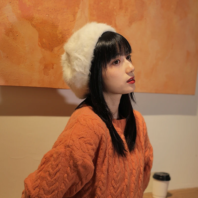Imitation mink hair temperament sweet solid color bud cap cute furry painter beret cap womens hat beret winter hats for women
Imitation mink hair temperament sweet solid color bud cap cute furry painter beret cap womens hat beret winter hats for women