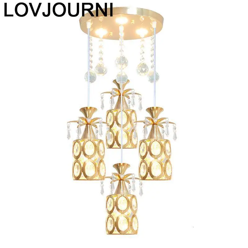 Para Quarto Touw Скандинавский современный Lustre Lampara Лофт Luminaria хрустальный светильник
