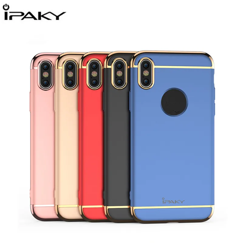 Роскошная Гальваническая рамка Ipaky 3 в 1 гибридная жесткая задняя крышка для
