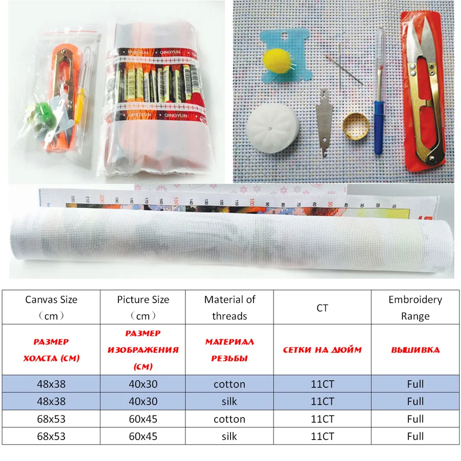 Наборы для вышивки крестом наборы с напечатанным рисунком 11CT canvas домашнего