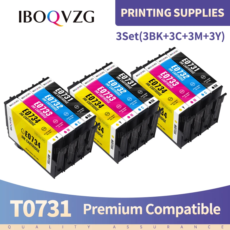 

IBOQVZG 73 73N T0731 to T0734 Compatible ink Cartridge For Epson Stylus CX5900 CX4905 CX5500 CX5501 CX5505 CX5600 CX7310 CX8300