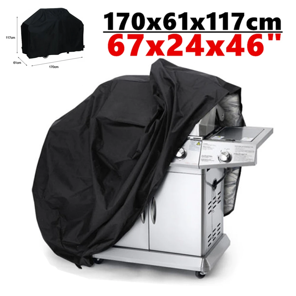 210D 170x61x117 cm Rain Water Proof Dust Anti Sun BBQ Grill Cover Garden Outdoor Barbeque Barbecue Gas Protector Cover Case D40
210D 170x61x117 cm Rain Water Proof Dust Anti Sun BBQ Grill Cover Garden Outdoor Barbeque Barbecue Gas Protector Cover Case D40