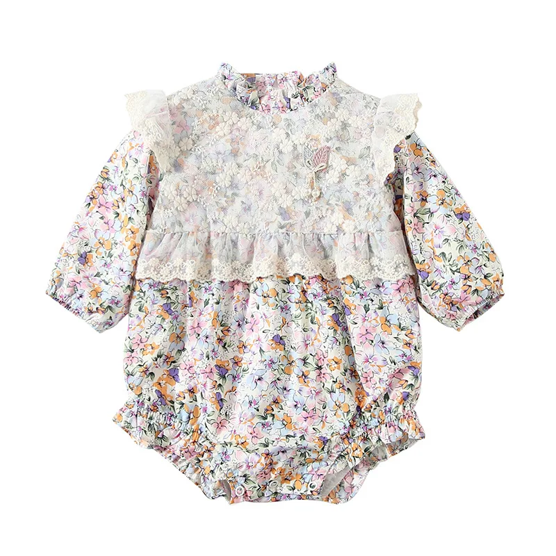 Baby Spanish Clothes Infant Girls Floral Cotton Romper with Lace Children Long Sleeve Sweet Jumpsuit Toddler Girl Outerwear
Baby Spanish Clothes Infant Girls Floral Cotton Romper with Lace Children Long Sleeve Sweet Jumpsuit Toddler Girl Outerwear