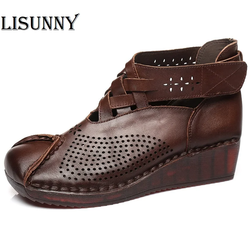 Летние женские ботильоны LISUNNY, повседневные ботинки из натуральной кожи с вырезами, женская обувь ручной работы в стиле ретро, ботинки на та...
Летние женские ботильоны LISUNNY, повседневные ботинки из натуральной кожи с вырезами, женская обувь ручной работы в стиле ретро, ботинки на та...