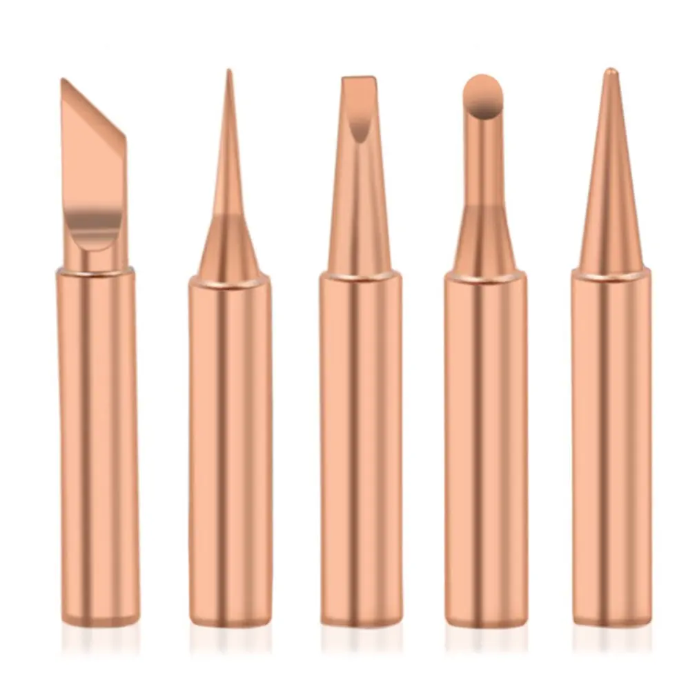 5/6pcs/set Soldering Iron Tips Pure Copper 900M-T Soldering Iron Tip Lead-free Solder Tips Welding Head Soldering Tools
5/6pcs/set Soldering Iron Tips Pure Copper 900M-T Soldering Iron Tip Lead-free Solder Tips Welding Head Soldering Tools