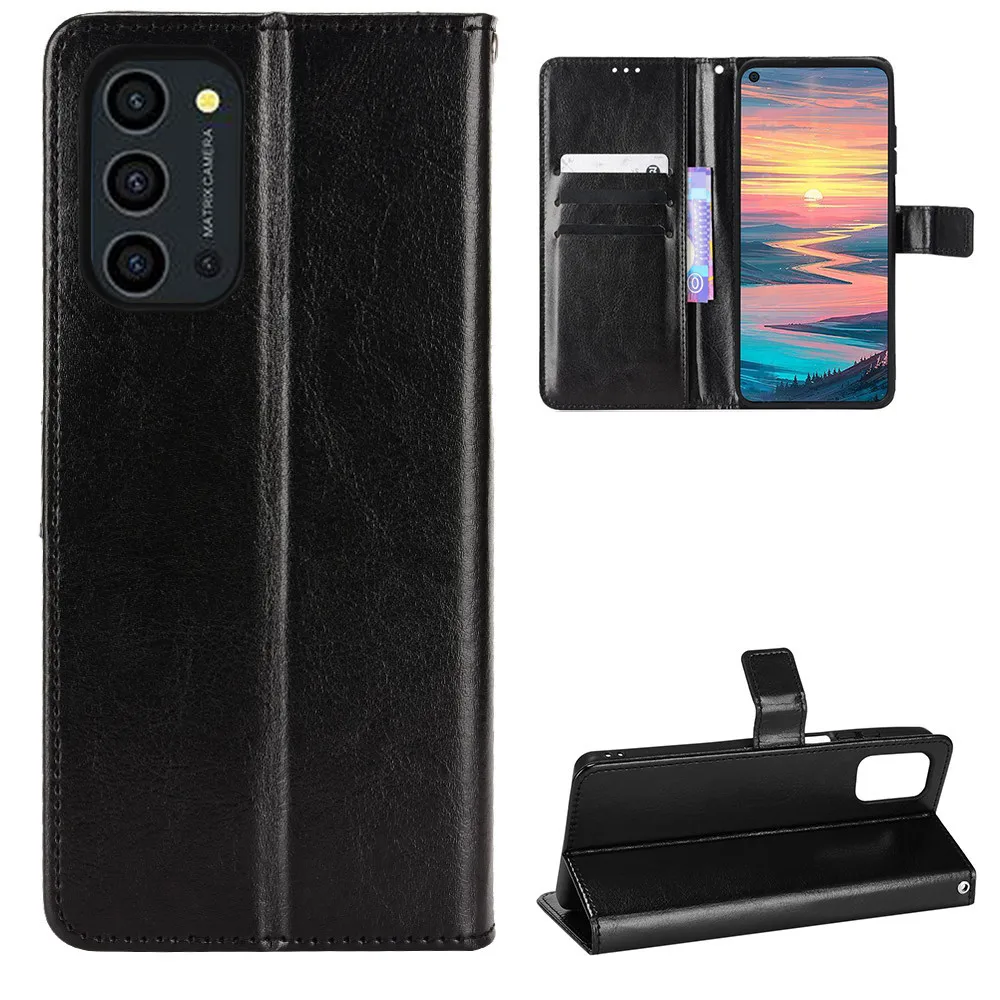 Чехол для Oukitel K9 Pro роскошный флип-кошелек ремешок подставка противоударный чехол