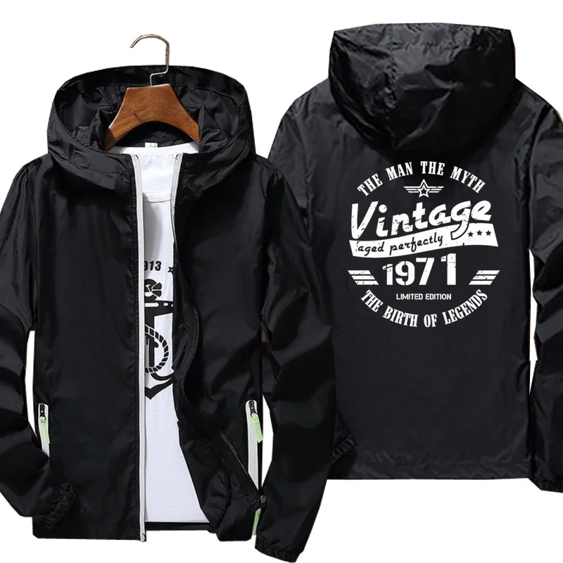 Custom Men Women Vintage 1971 50th Birthday 2 Jackets Thin Outwear Windbreake Jackets Windproof Coat Outdoor Sports Clothing
Custom Men Women Vintage 1971 50th Birthday 2 Jackets Thin Outwear Windbreake Jackets Windproof Coat Outdoor Sports Clothing