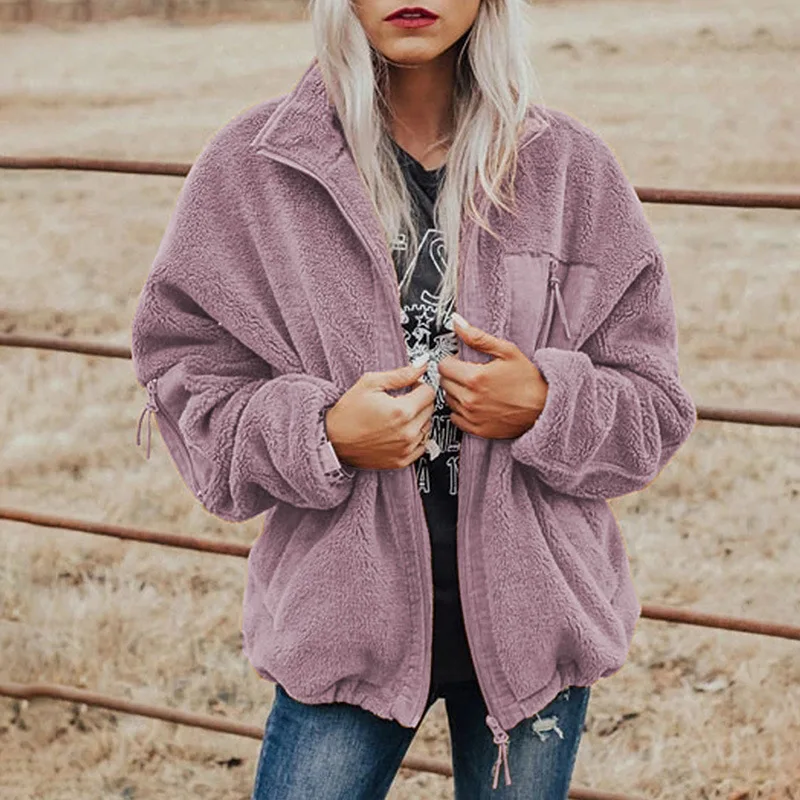 Shiying Woolen Jacket Women's European and American Winter Amazon New Long Sleeve Plush Loose Warm Cardigan Women's Jacket
Shiying Woolen Jacket Women's European and American Winter Amazon New Long Sleeve Plush Loose Warm Cardigan Women's Jacket
