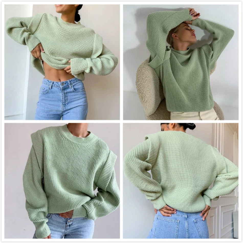 Free Shipping 2021 New Fashion Stand Collar Long Sleeve Knit Sweater Women's Solid Color Lantern Sleeve Loose Pullover Sweater
Free Shipping 2021 New Fashion Stand Collar Long Sleeve Knit Sweater Women's Solid Color Lantern Sleeve Loose Pullover Sweater