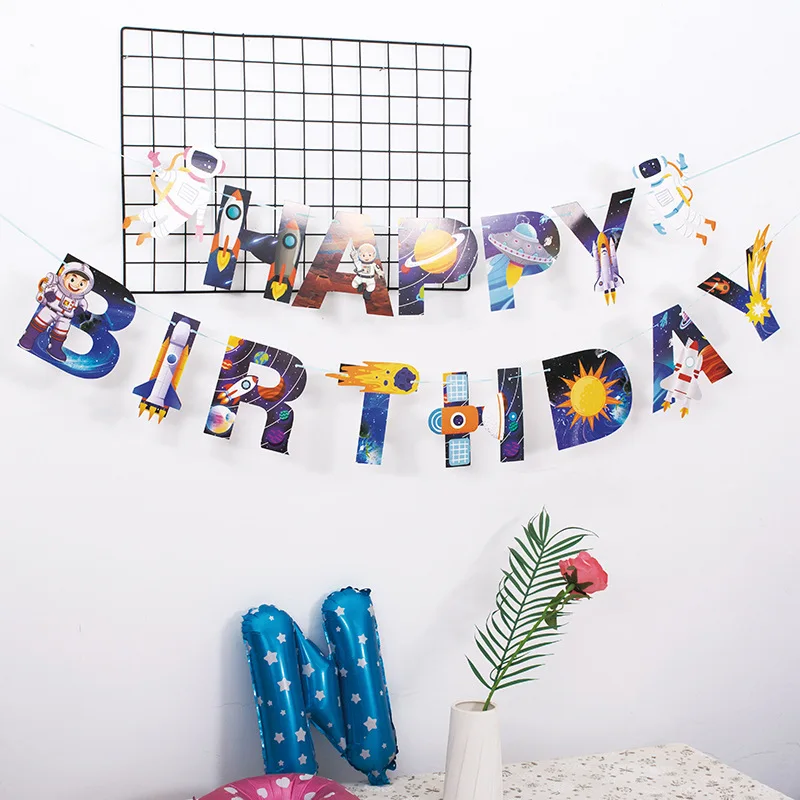 Spacecraft Astronaut 's Birthday Balloon Flag Suit Decoration Aluminum Film Boy 's Children Rocket Solar System 348
Spacecraft Astronaut 's Birthday Balloon Flag Suit Decoration Aluminum Film Boy 's Children Rocket Solar System 348
