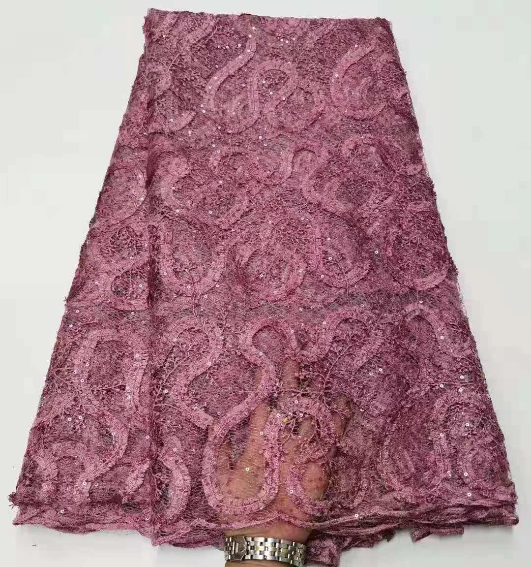 African Lace Fabric Tulle Embroidery Sequin Craft French Mesh DIY Wedding Evening Dress Sewing Fabric Nigeria Lace 5 Yards
African Lace Fabric Tulle Embroidery Sequin Craft French Mesh DIY Wedding Evening Dress Sewing Fabric Nigeria Lace 5 Yards