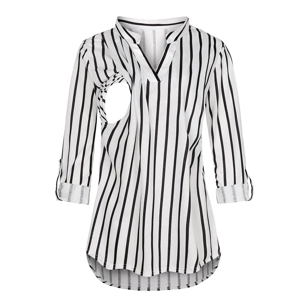 New fashion maternity clothes Blouses Shirts Long Sleeve Striped Nursing Tops Blouse For Breastfeeding Clothes Women Maternity
New fashion maternity clothes Blouses Shirts Long Sleeve Striped Nursing Tops Blouse For Breastfeeding Clothes Women Maternity