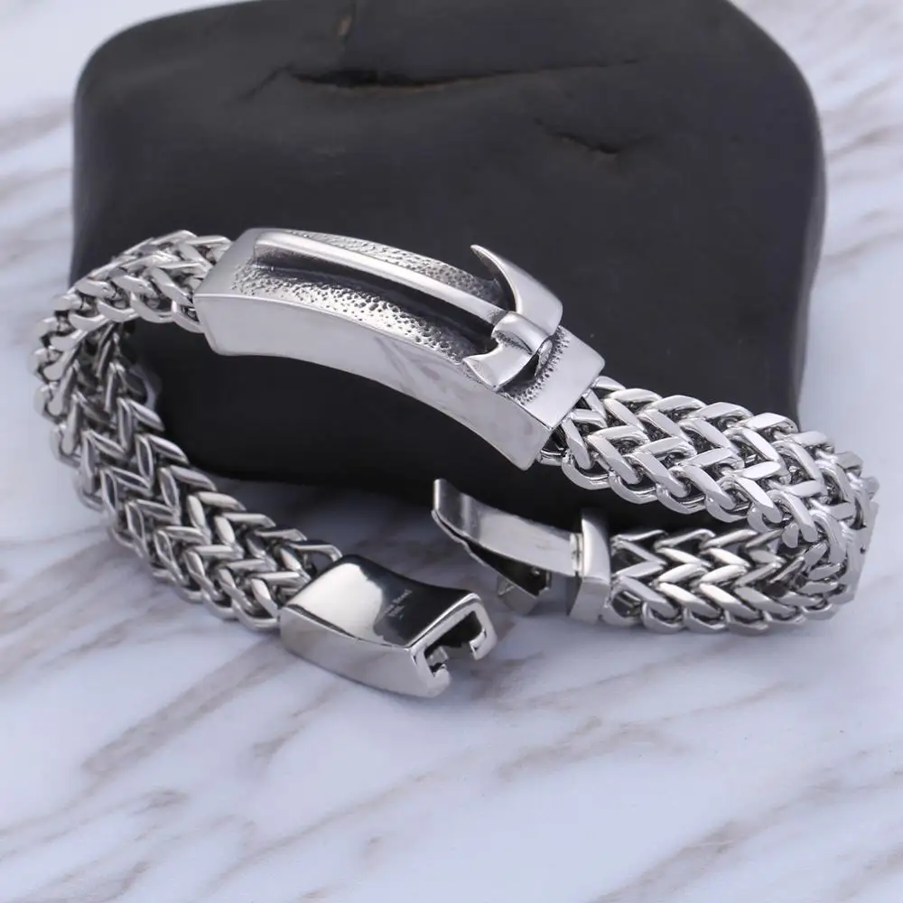 Fongten Axe Tool Bracelet Men Stainless Steel Mesh Chain Punk Bracelets Fashion Jewelry
Fongten Axe Tool Bracelet Men Stainless Steel Mesh Chain Punk Bracelets Fashion Jewelry