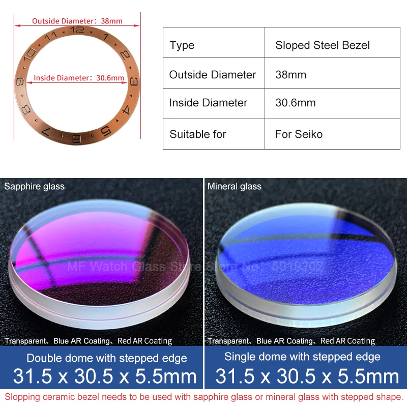 Sloping Steel Bezel insert 38*30.6mm For SEIKO SKX007 SRPD watch bezels parts
Sloping Steel Bezel insert 38*30.6mm For SEIKO SKX007 SRPD watch bezels parts
