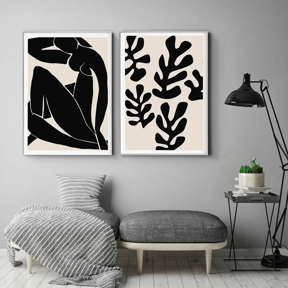 Matisse Boho Poster Beige Black Abstract Femme Art Print Minimalist Canvas Painting Neutral Modern Wall Picture Bedroom Decor
Matisse Boho Poster Beige Black Abstract Femme Art Print Minimalist Canvas Painting Neutral Modern Wall Picture Bedroom Decor