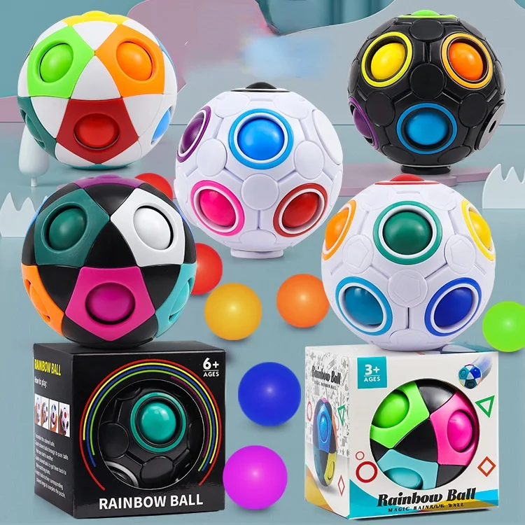 Magic Rainbow Ball Finger Football Decompression Toy Fingertips Unzip Rubik's Cube Ball AK221
Magic Rainbow Ball Finger Football Decompression Toy Fingertips Unzip Rubik's Cube Ball AK221