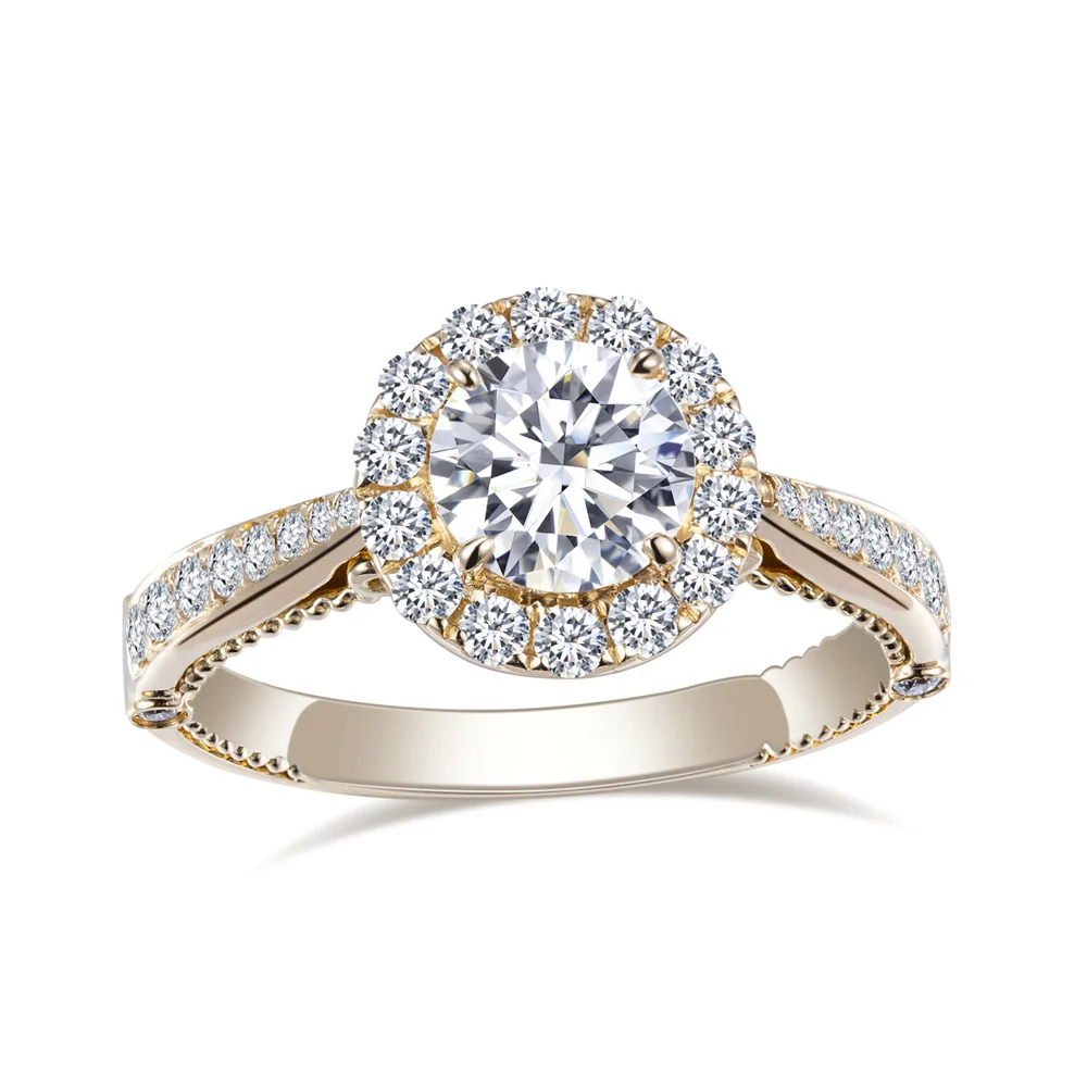 CVD HPHT Lab Diamond Ring 1ct D SI1 18K Gold Jewelry Engament Wedding MS-316 
CVD HPHT Lab Diamond Ring 1ct D SI1 18K Gold Jewelry Engament Wedding MS-316