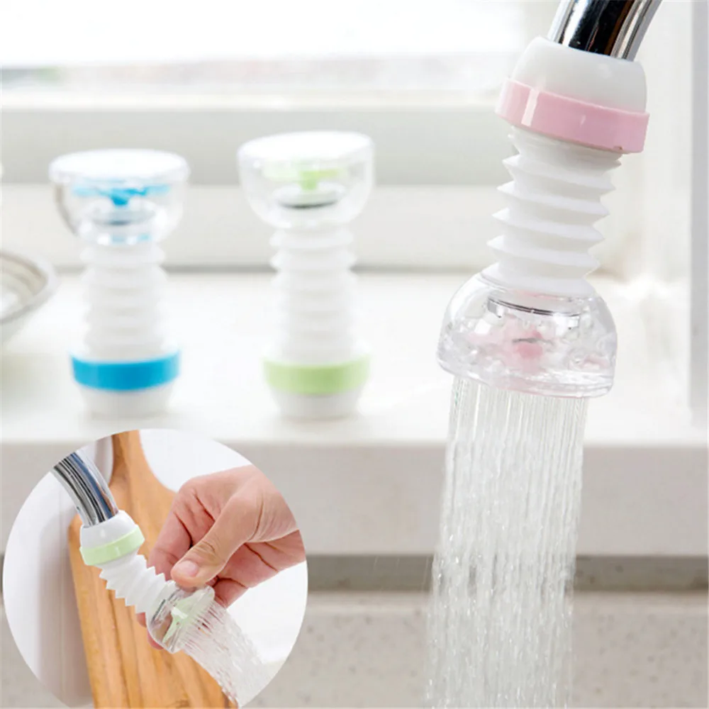 

360 Rotation Kitchen Sink Faucet Extender Spouts Sprayers Shower Tap Water Purifier Nozzle Purifier Bubbler Water Saving Filter