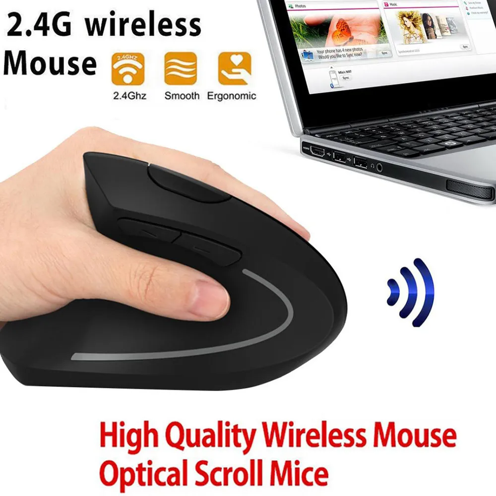 6D 2.4G Wireless Ergonomic Vertical Mouse Left hand Optical 1600DPI Low Noise Mouse Desktop Pc Gamer Laptop Silent Gaming Mic
6D 2.4G Wireless Ergonomic Vertical Mouse Left hand Optical 1600DPI Low Noise Mouse Desktop Pc Gamer Laptop Silent Gaming Mic