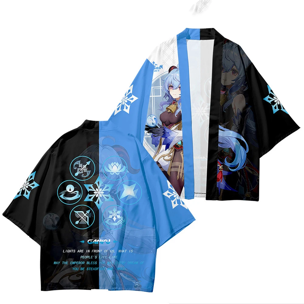 Japanese Kimono Cardigan Summer Beach Sunscreen Loose Kimono Genshin Impact Ganyu Cosplay Yukata Haori Short Sleeve Drop Ship
Japanese Kimono Cardigan Summer Beach Sunscreen Loose Kimono Genshin Impact Ganyu Cosplay Yukata Haori Short Sleeve Drop Ship