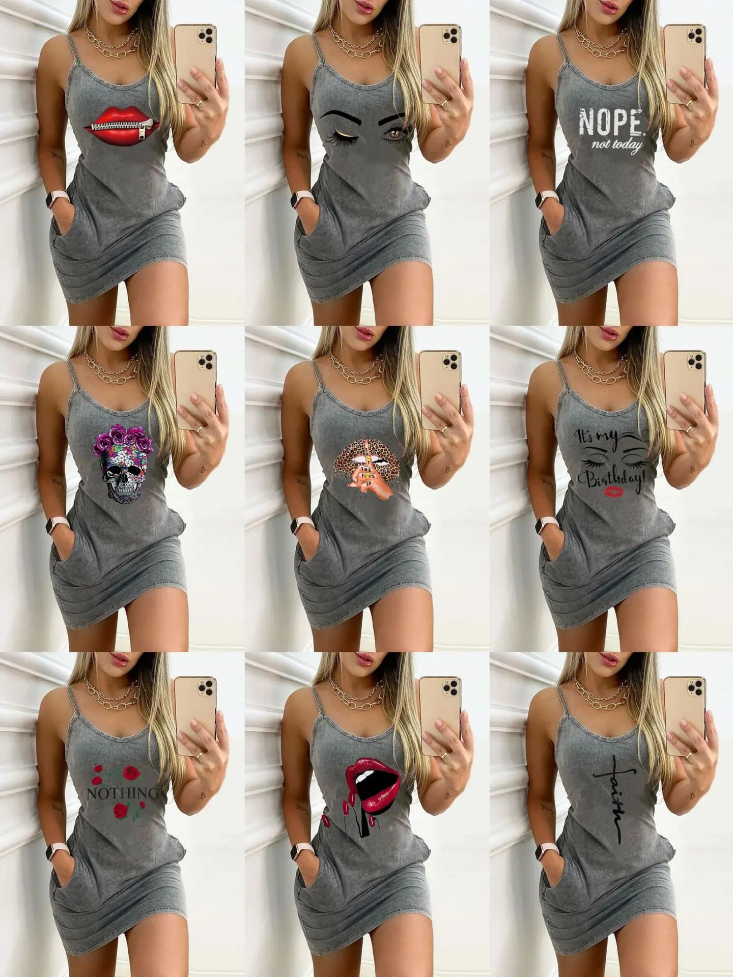 Sexy Sleeveless Letter Pattern Print Summer Dress Elegant Straps O Neck Backless Party Dress Women Casual Pocket Mini Dress
Sexy Sleeveless Letter Pattern Print Summer Dress Elegant Straps O Neck Backless Party Dress Women Casual Pocket Mini Dress
