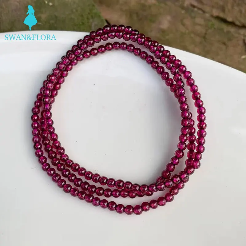 3MM Natural Purple Garnet Bracelet Jewelry Genuine Bracelets Women Premium jewelry 50CM
3MM Natural Purple Garnet Bracelet Jewelry Genuine Bracelets Women Premium jewelry 50CM